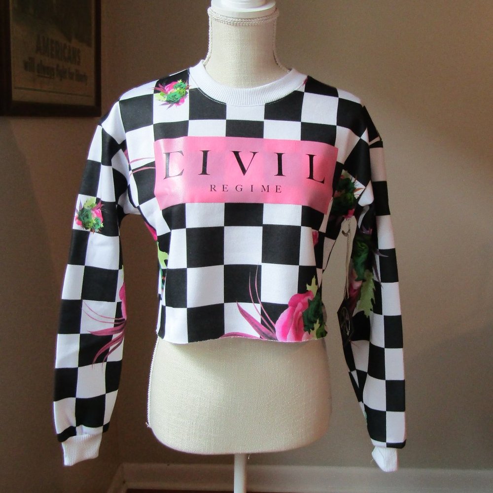 Civil Regime Cropped Sweatshirt